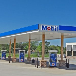 4 Winds Casino and Mobil Gas Station in Dowagiac, Michigan