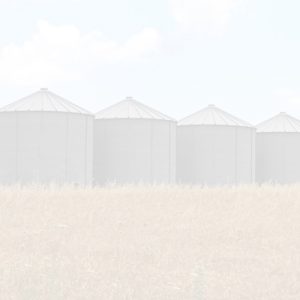 Silo Agricultural storage bins with a white overlay