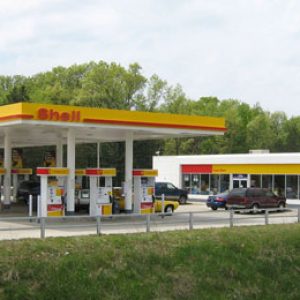 Shell Station constructed by RW Mercer