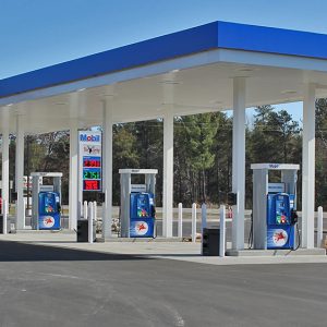Mobil Gas Station in Omer, Michigan